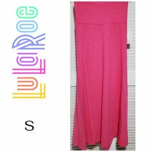 LuLaRoe | S Maxi Skirt Cotton Solid Small Pink NEW